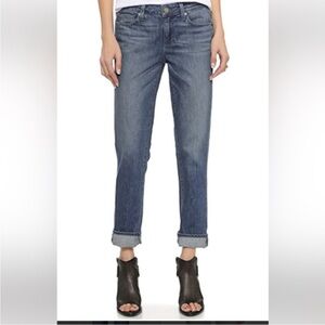 PAIGE Women's Boyfriend Jeans in Faded Blue Denim